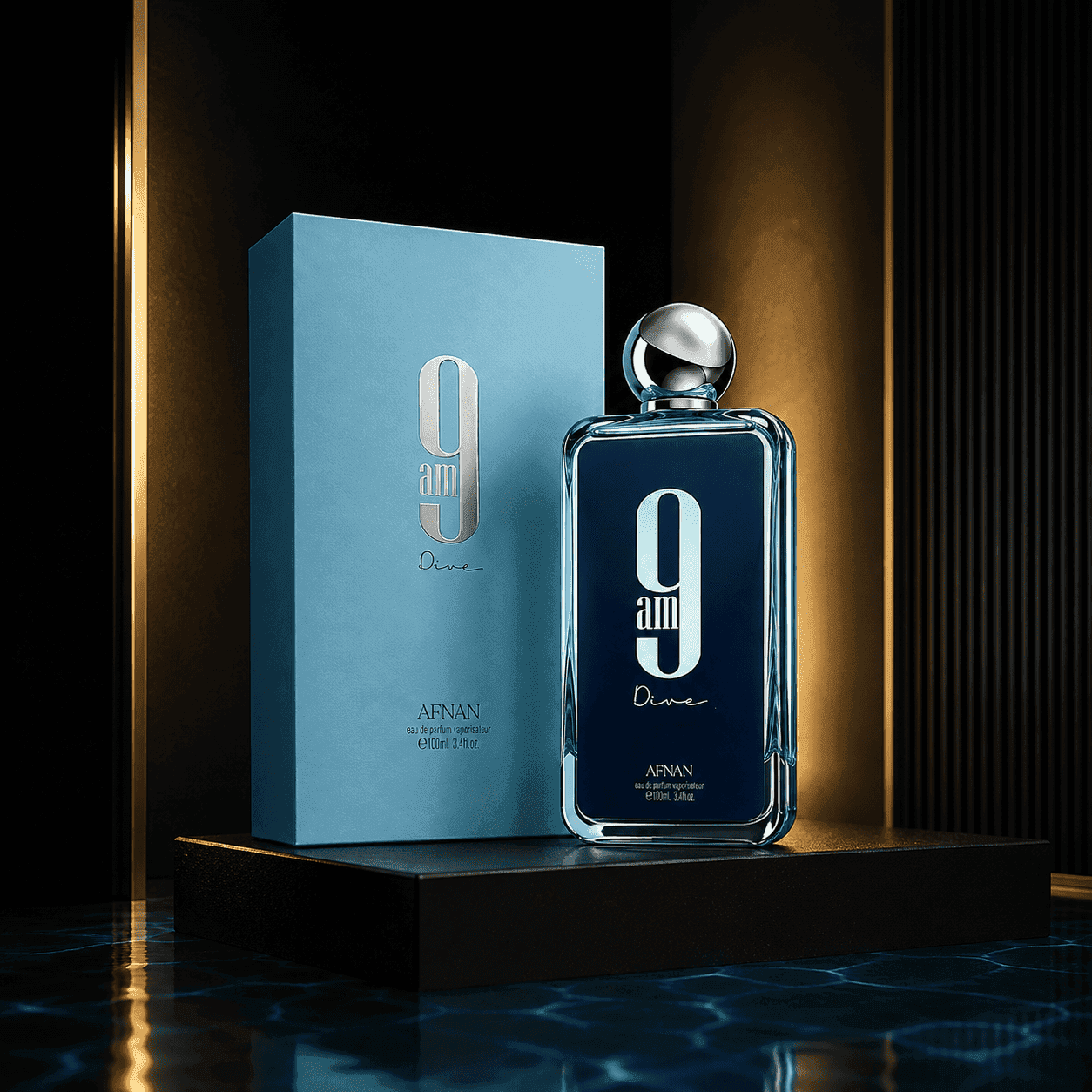 9 AM Dive da marca Afnan - Perfume Original Senhorita Butique