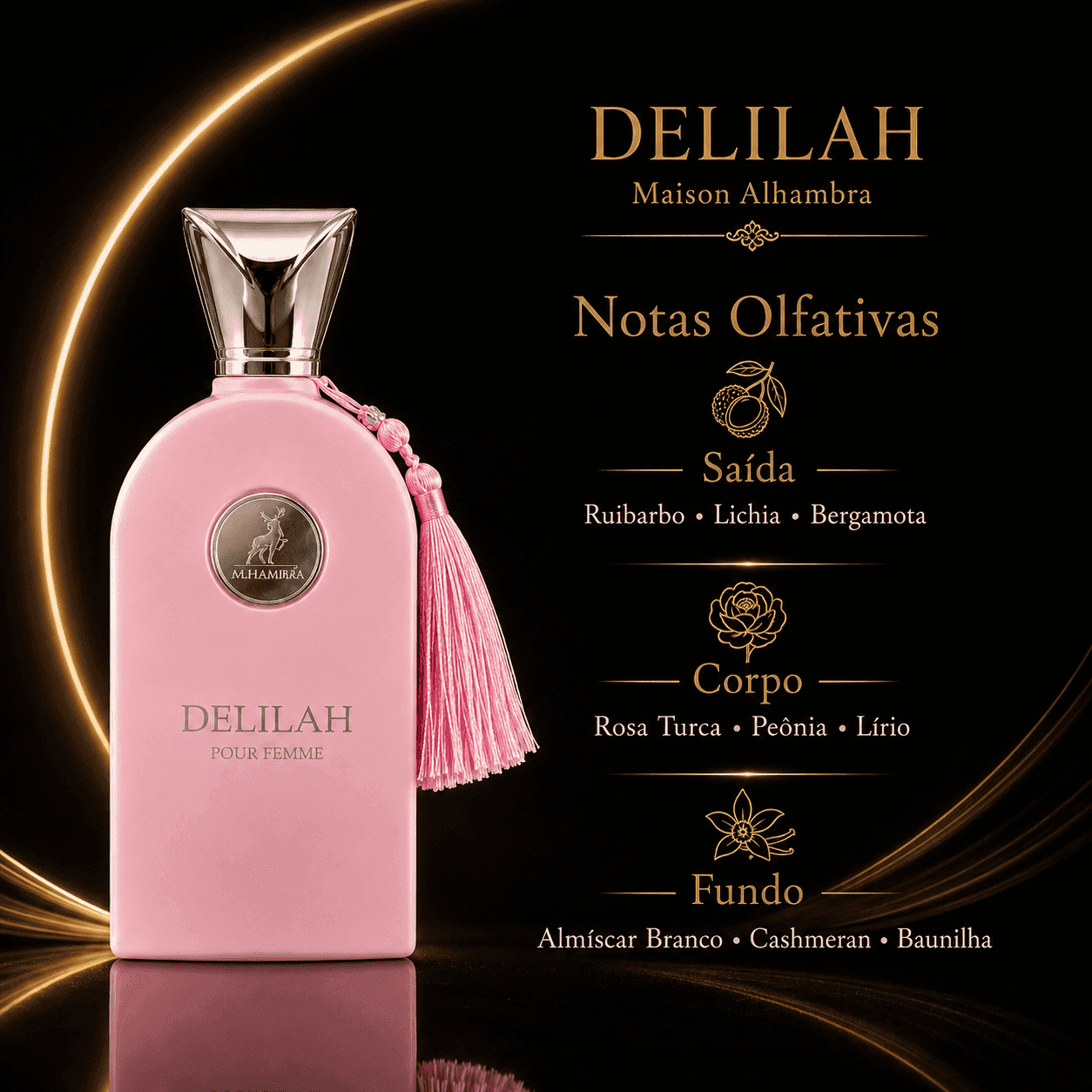 Delilah da marca Maison Alhambra - Perfume Original Senhorita Butique