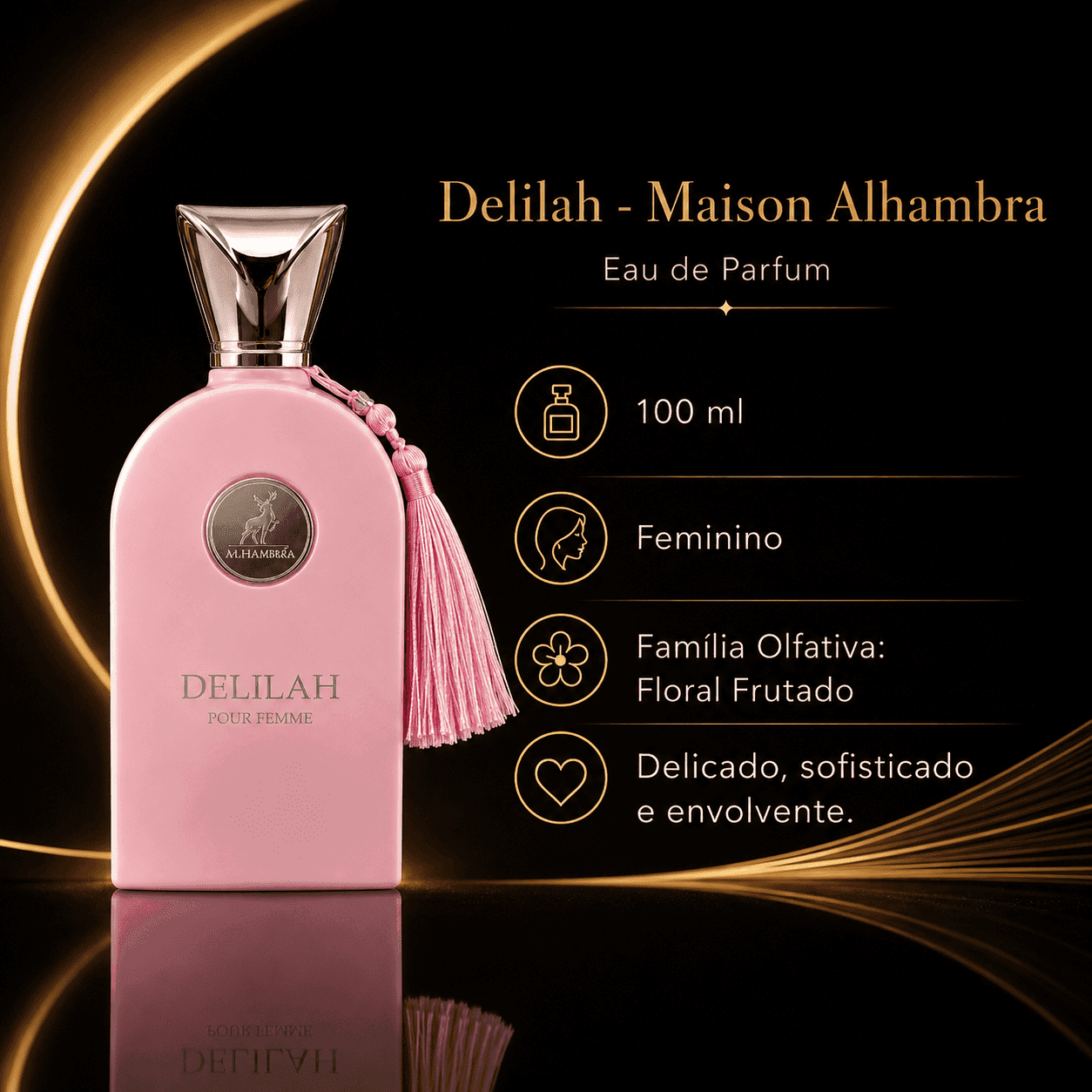 Delilah da marca Maison Alhambra - Perfume Original Senhorita Butique