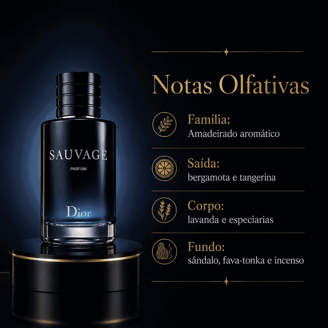 Sauvage da marca Dior - Perfume Original Senhorita Butique