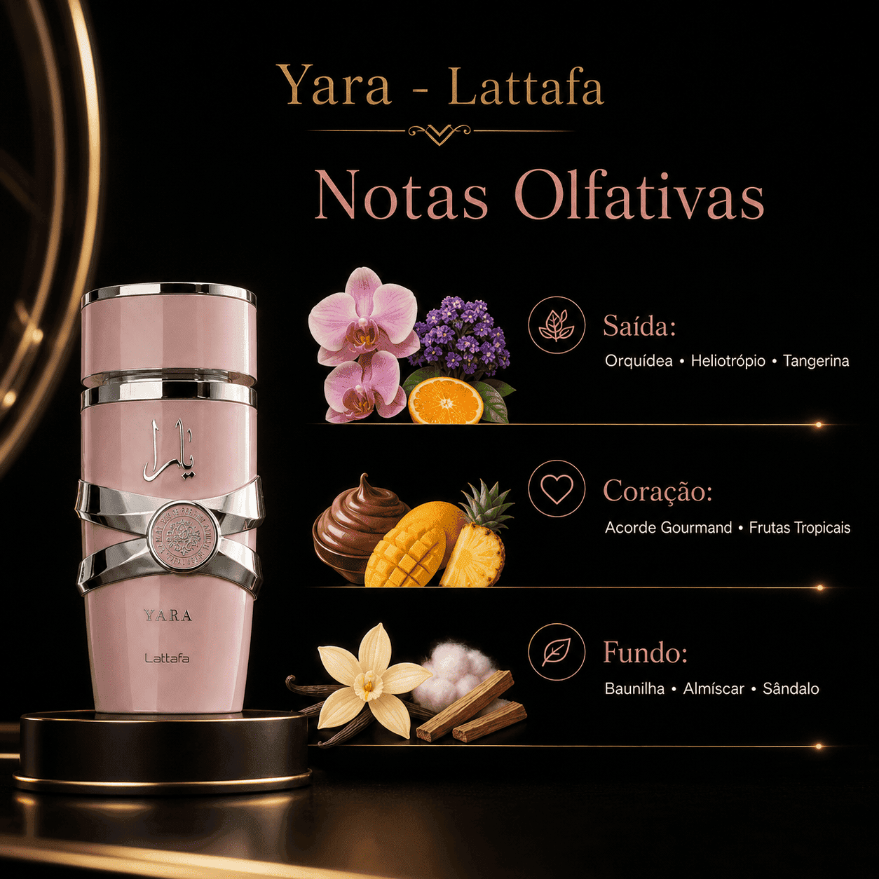 Yara da marca Lattafa - Perfume Original Senhorita Butique